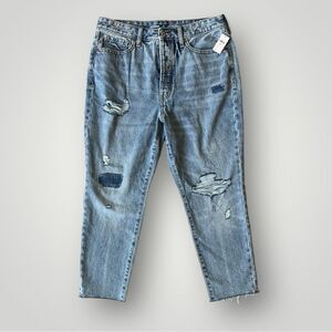 NWT Old Navy Denim Jeans Size 12 Straight High Waist Blue